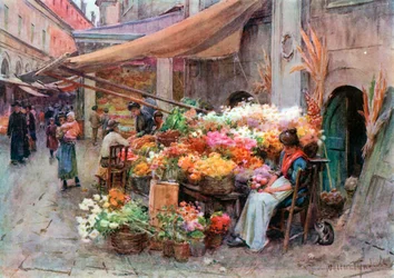A Stall at the Rialto, Venice