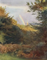 The New Forest: Lyndhurst Church from Emery Down