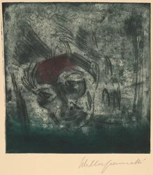 Bust of a Weary Man, Self-portrait