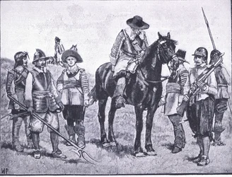 Types of Cromwellian Soldiery, illustration from The History of the British People