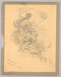 Seated Woman (Motif for Design)