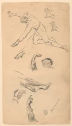 Studies of Hands and Figures