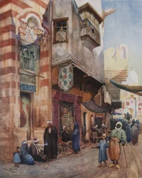 A Street Scene in Cairo