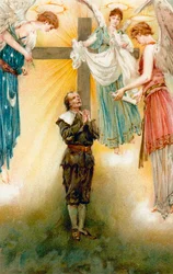 Behold Three Shining Ones Came to him