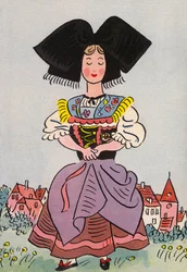 Walter Trier’s crazy costumes: Alsace, France