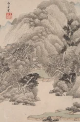 Landscape in the Style of Various Old Masters: Landscape after Fan Kuan