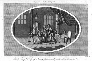 Lady Elizabeth Gray soliciting assistance and protection from Edward IV