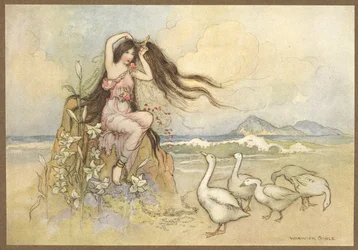 Marziella on the Seashore from, The Two Cakes