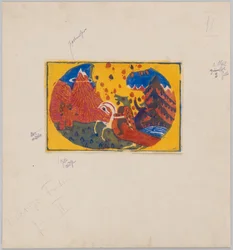 Mountains (Proof Print with Instructions for Kandinsky