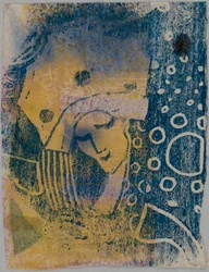 Color Woodcut Proofs; Front: Woman
