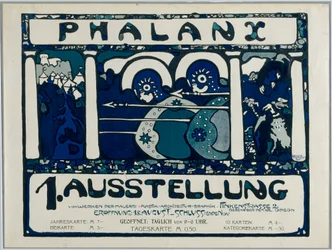 Poster for the First Exhibition of the Phalanx