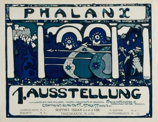 Poster for the 1st Exhibition of the Phalanx, 1901