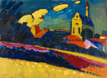 Study for Murnau - Landscape with Church, 1909