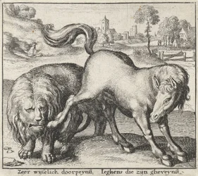 Fable of the Lion and the Stallion