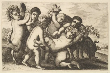 Five Boys, Two Satyrs, and a Goat Copy