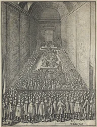 House of Lords, Palace of Westminster in London, c.1650