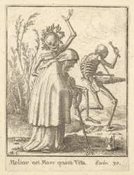 Old Woman, from the Dance of Death, 1651