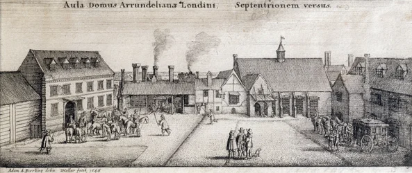 View of Arundel House, Strand, London, engraved by Adam Bierling, 1646