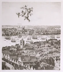 View of London, published 1647 (detail)