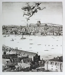 View of London, published 1647 (detail)