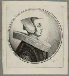 Woman with Ruff and Forehead Pin