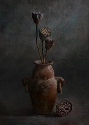 Rustic Lotus Still Life