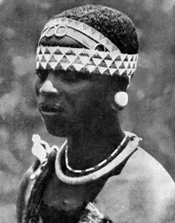 The Wife of an Angoni Chieftain, Mozambique, Africa