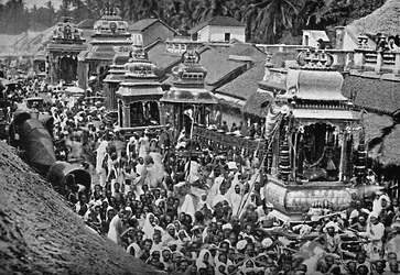 A Hindu Religious Procession, Madras, 1902