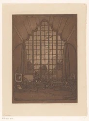 Interior of the Studio of Wijnand Otto Jan Nieuwenkamp at Het Marken in Edam