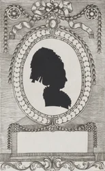 Silhouette of Gräfin Enzenberg, Stiftsfräulein