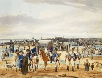 Camp of the Bravo Palatine Infantry, 1803