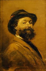 Self-Portrait in Gray-Brown