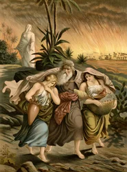 Lot Flees from Sodom