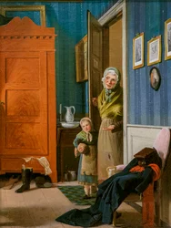 The Visit of the Beggar and Her Child