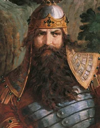 Gunther, King of Burgundy, c. 1882-83 (mural)