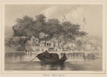 Chinese Temple, Macao, 1855