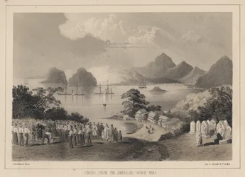 Simoda from the America Graveyard, 1885