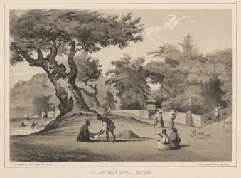 Village Near Napha, Lew Chew, 1855