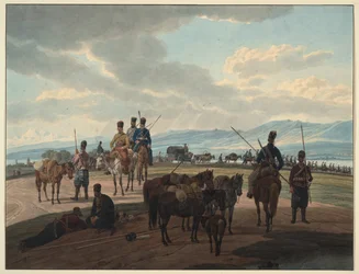 Russian Cossacks on March