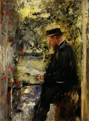Veterinarian Reindl in the Arbor, c.1890