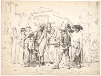 A Charlatan Selling Shoe Polish, Rome