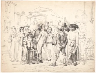 A Charlatan Selling Shoe Polish, Rome