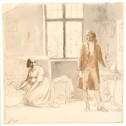 Goethe with the Widow in Rome