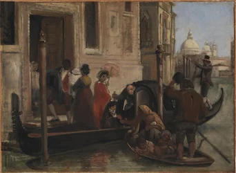 Landing in Venice. In the Distance S. Maria delle Salute