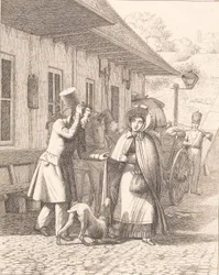 Scene Outside a Consumption Booth