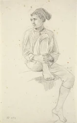 Seated Young Fisherman