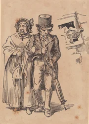 Elderly Couple Walking