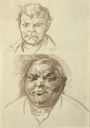 Two Male Heads