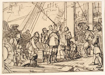 Draft for the Painting in Christian IV