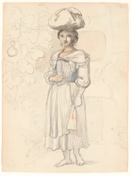 Young Italian Woman, Standing